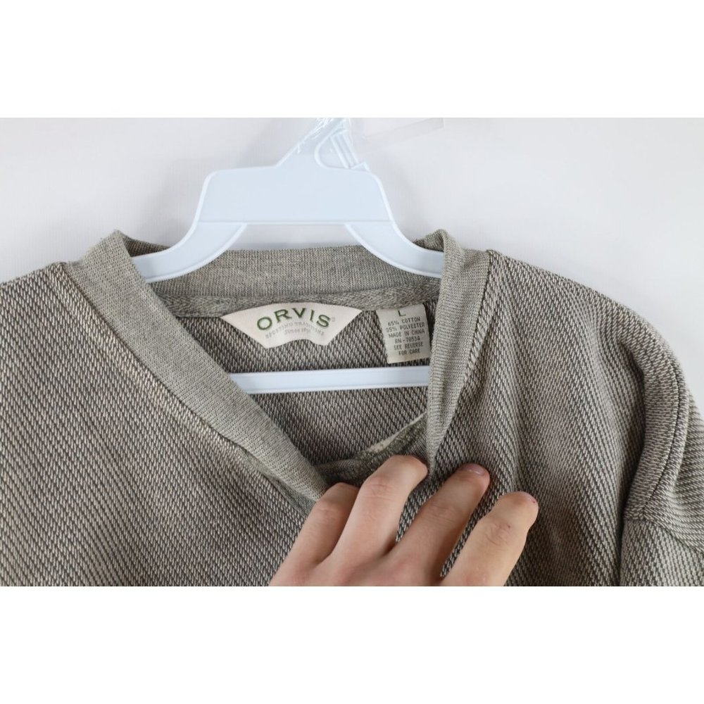 Vintage 90s Orvis Mens Large Distressed Leather E… - image 6